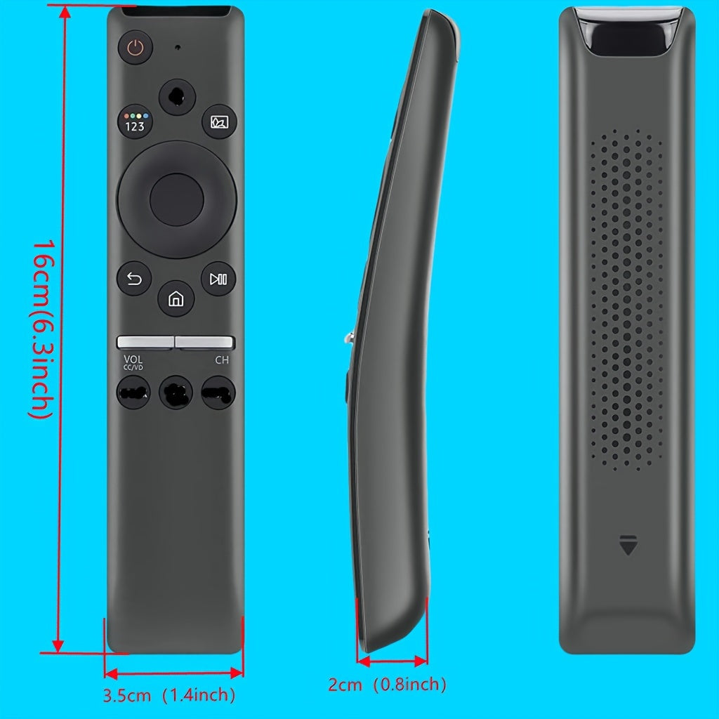 Voice Remote Control for Smart TVs with Ergonomic Design and Voice Search Compatibility