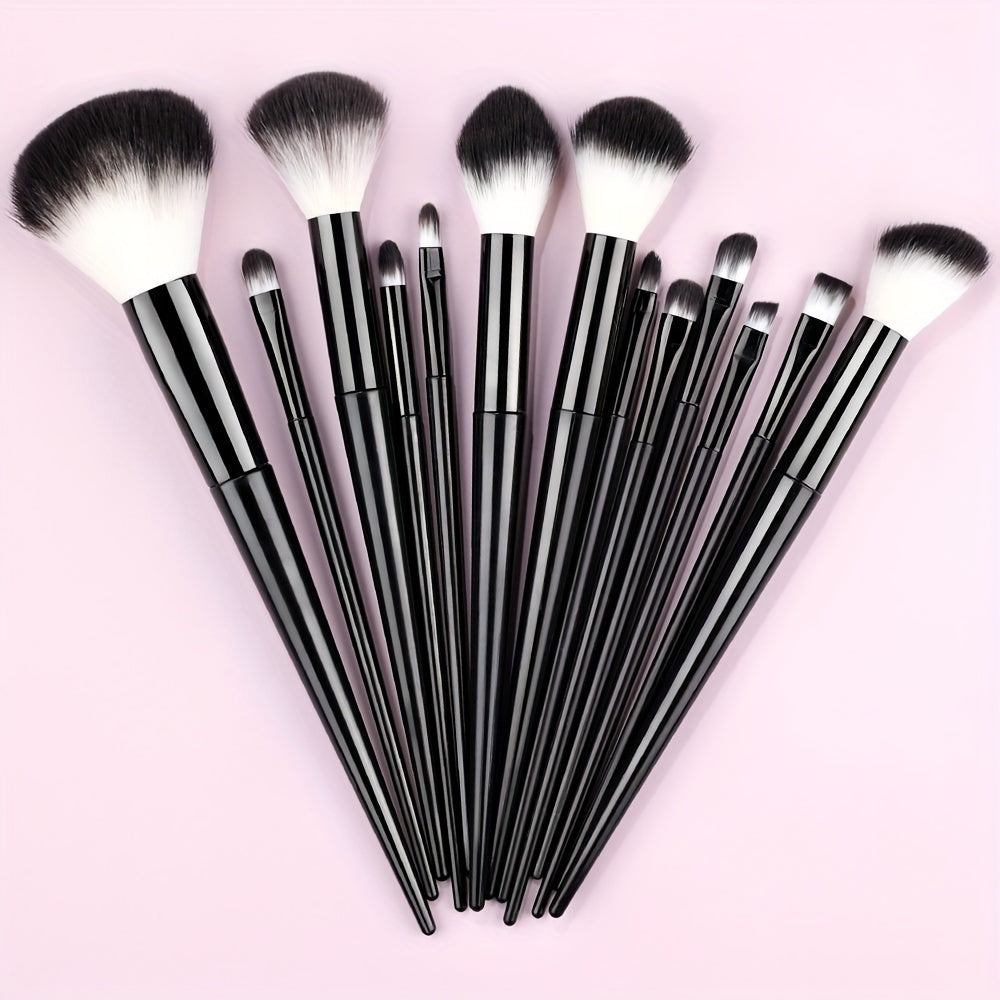 13pcs Makeup Brush Set Nylon Bristles Professional Fluffy for Face Eyeshadow Blush