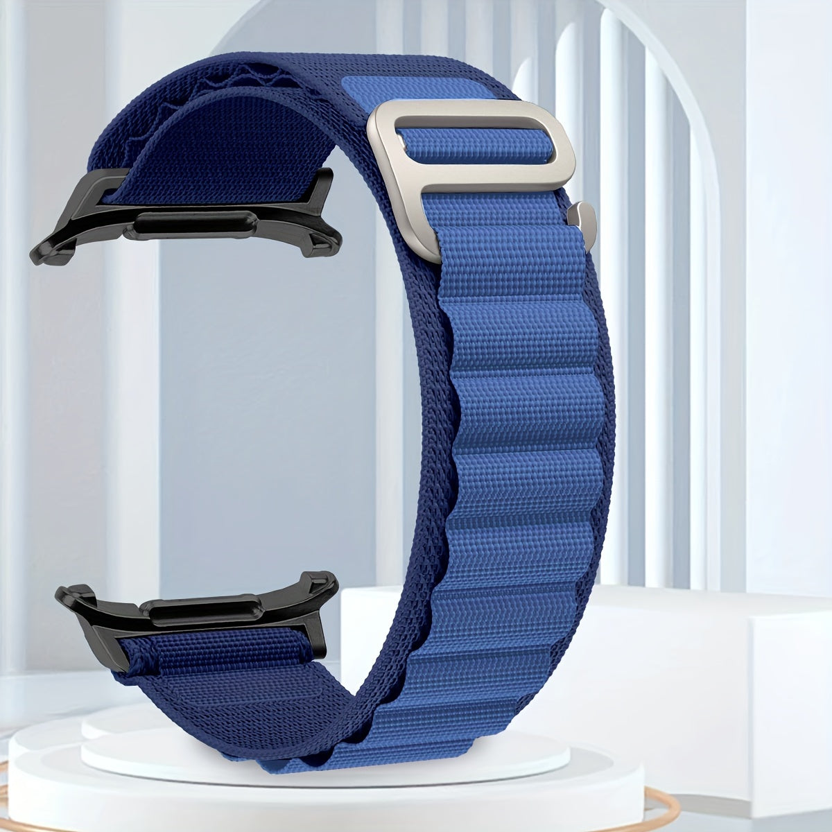 Nylon Sport Watch Band for Samsung Galaxy Watch Ultra 47mm Waterproof Breathable Adjustable