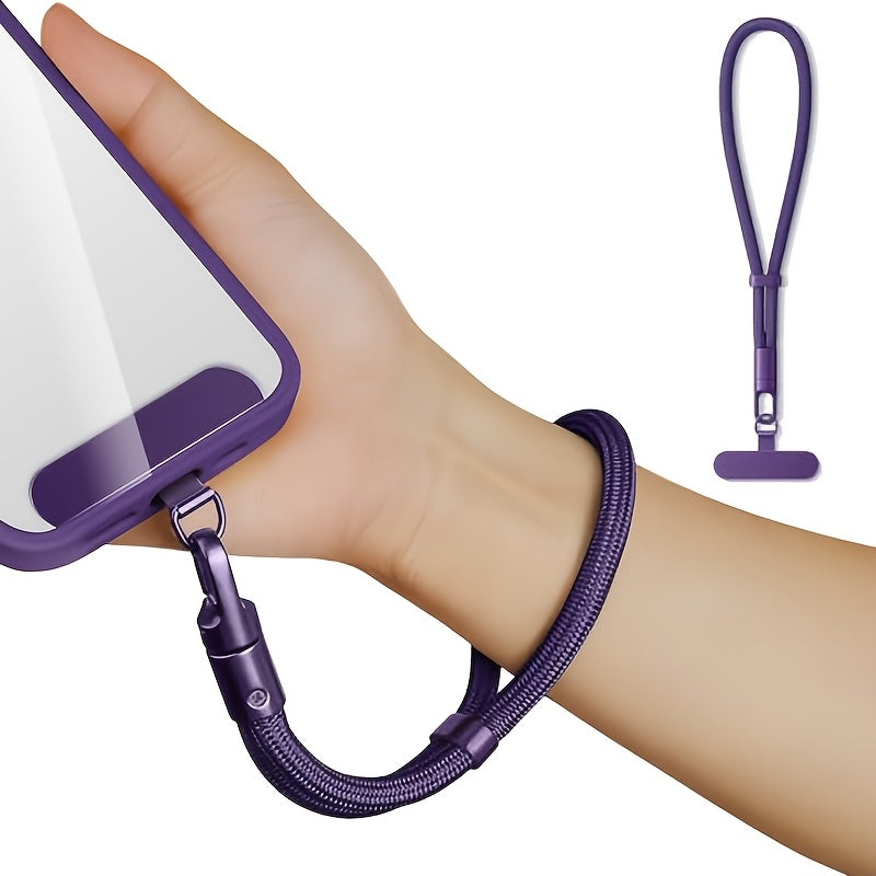 Correa de nylon ajustable y pulsera con clip giratorio de 360° para teléfonos móviles