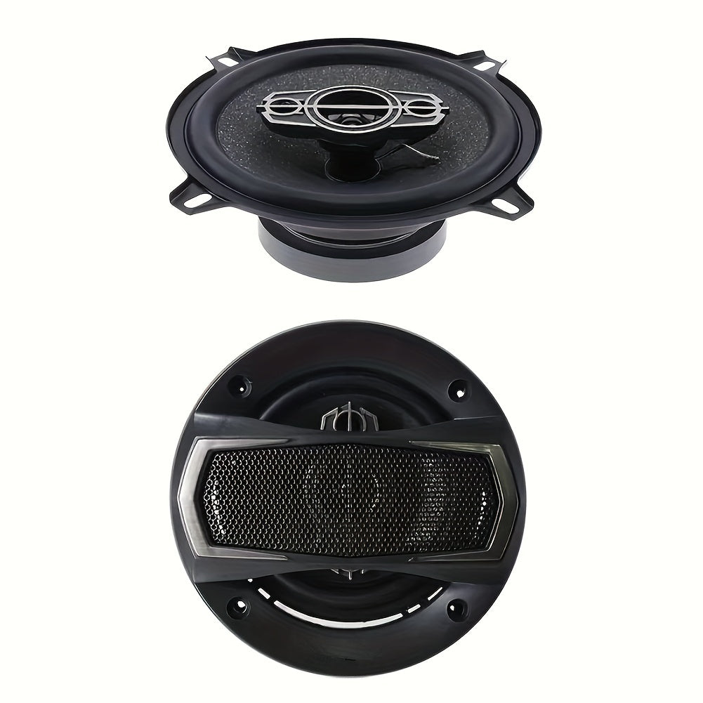 10.16 cm 220W 4-Way Car Coaxial Speakers with Dust Cover and Audio Cable