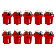 10 dona Avtomobil paneli LED chiroqlari 12V Ko'p rangli ichki indikator