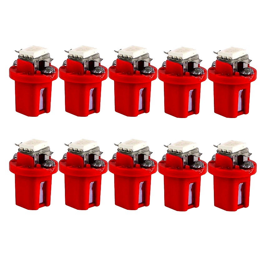 10 Piezas de luces LED para tablero de coche 12V Indicador interior multicolor
