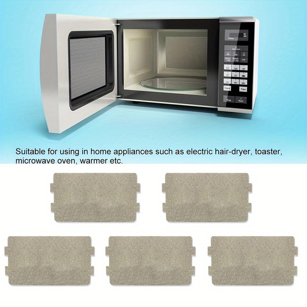 Microwave Oven Mica Plates 5-Piece Set Waveguide Cover Replacement Parts for Kitchen Appliances