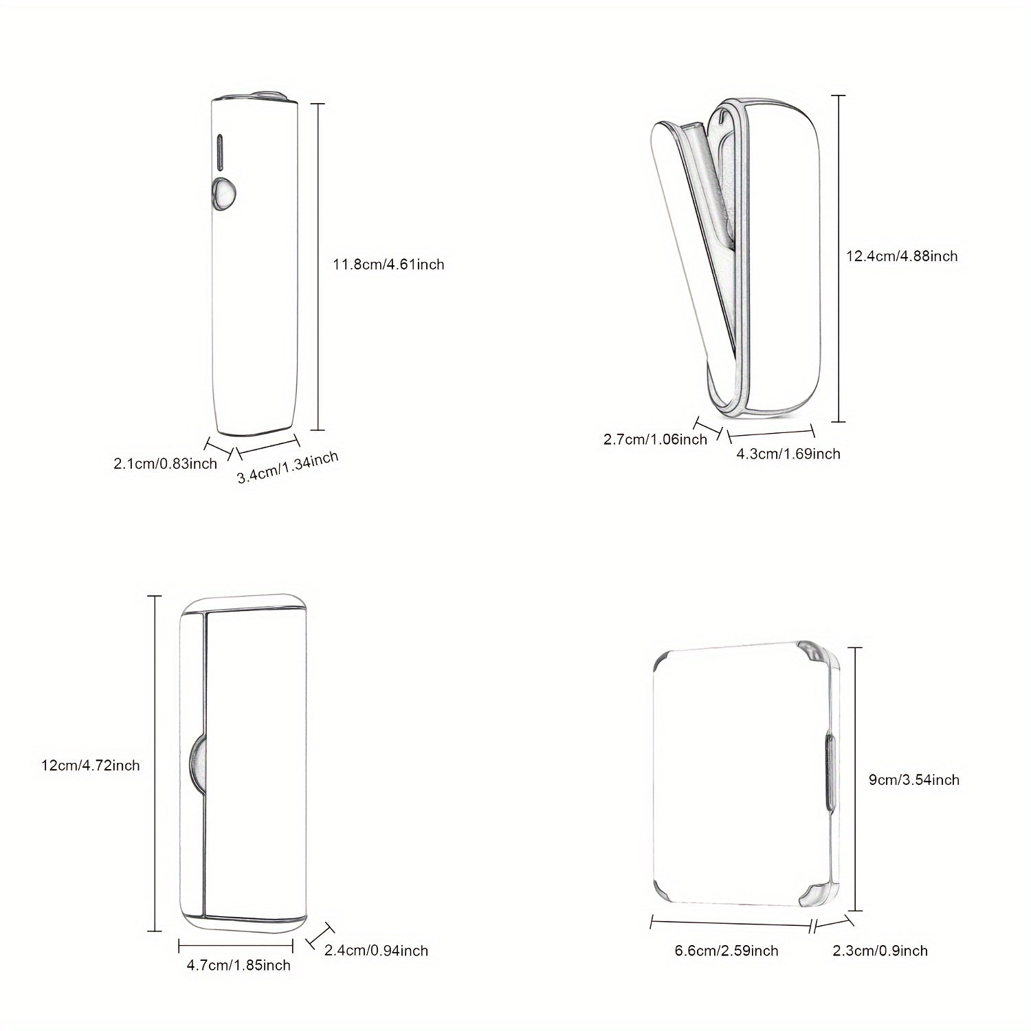 PU Leather Protective Case for IQOS Devices Stylish Durable Anti-Slip Gift