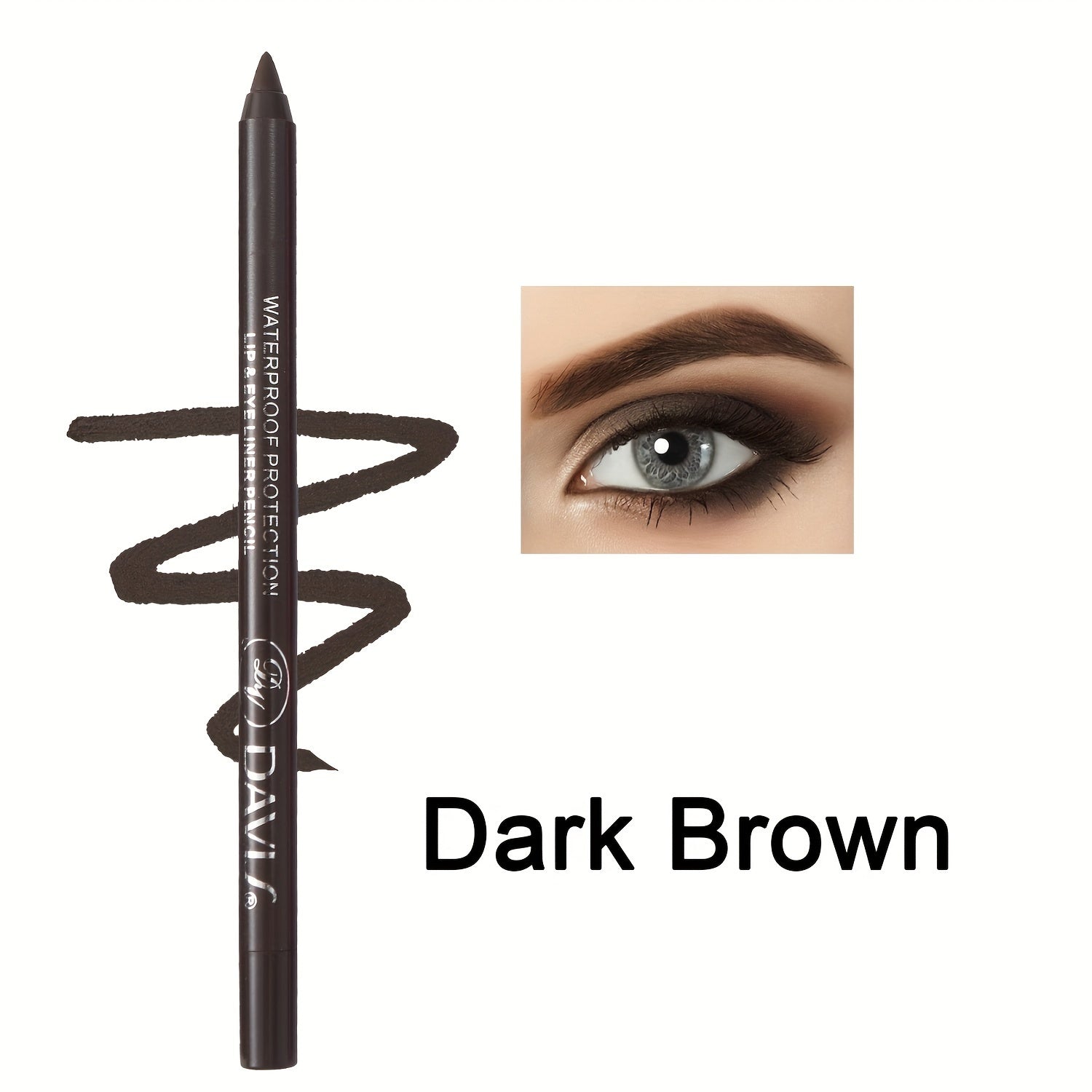 Waterproof Eyeliner Pencil Long-Lasting Bold Eye Makeup in Various Shades