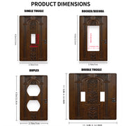 Daraxt donasi ta'siriga ega polikarbonat yoritgich kalit qopqog'i, vintli, elektr energiyasi talab qilinmaydi. 1 yoki 2 yo'l uchun mos lampochka kalit plitkasi, uy bezatish uchun oson o'rnatish.