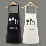 Waterproof Oil-Resistant Chef's Apron with Pockets for Kitchen Protection