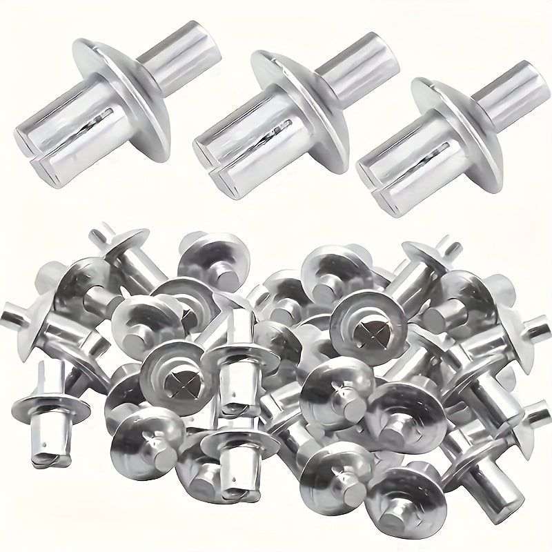 50/100Pcs Aluminum Alloy Expanding Rivets Round Head Automotive Construction
