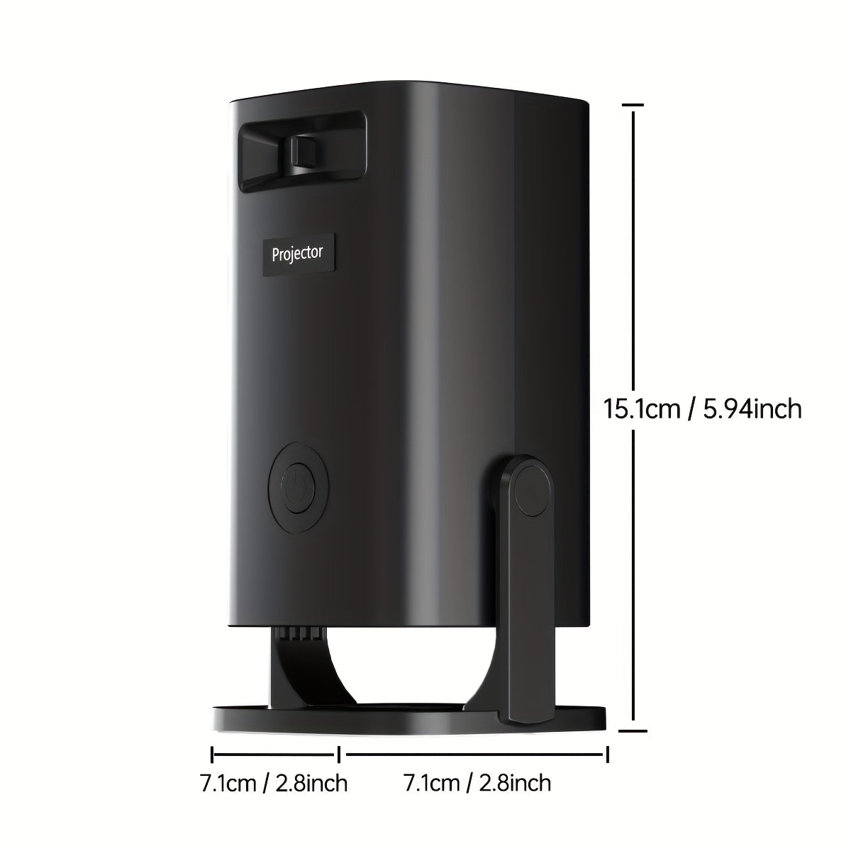 Portable Video Projector for Home Theater 1080P USB Compatible With Remote