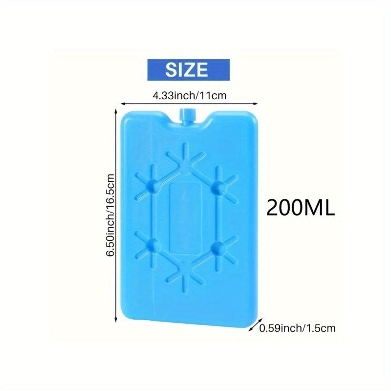 Caja de hielo reutilizable de 200ml y 400ml para almacenamiento en frío y conservación de frescura
