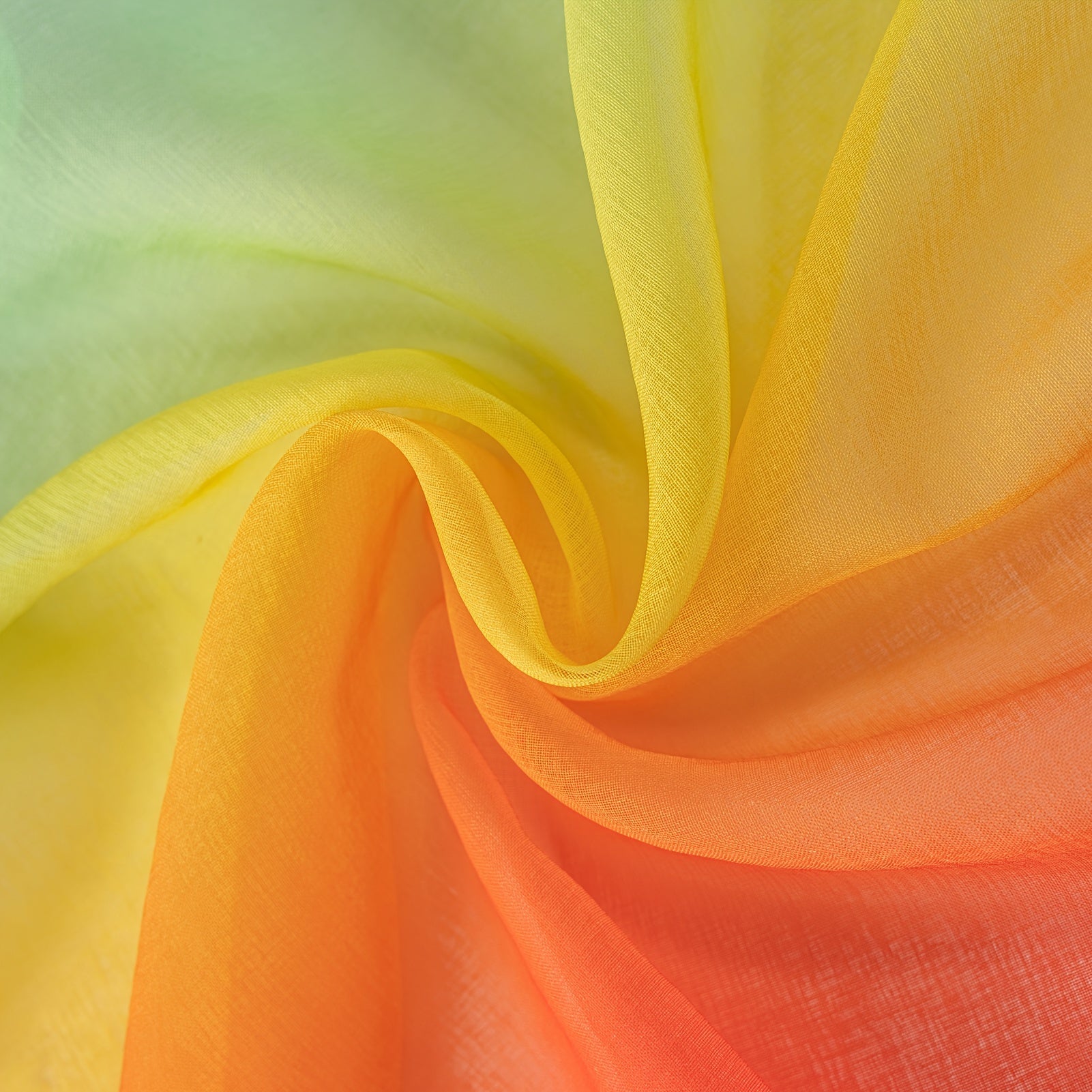 Juego de 2 cortinas transparentes con rayas arcoíris 100% poliéster con bolsillos para barra para sala de estar, dormitorio, oficina