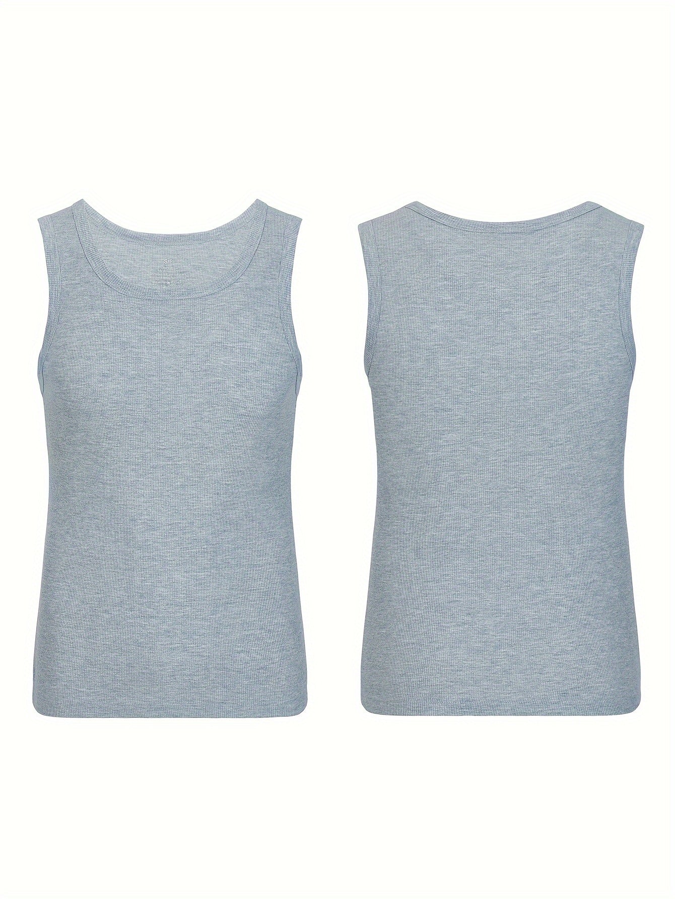 Men's Cotton Tank Top Pack of 3 Breathable Sleeveless Undershirts for Sports and Casual Wear
