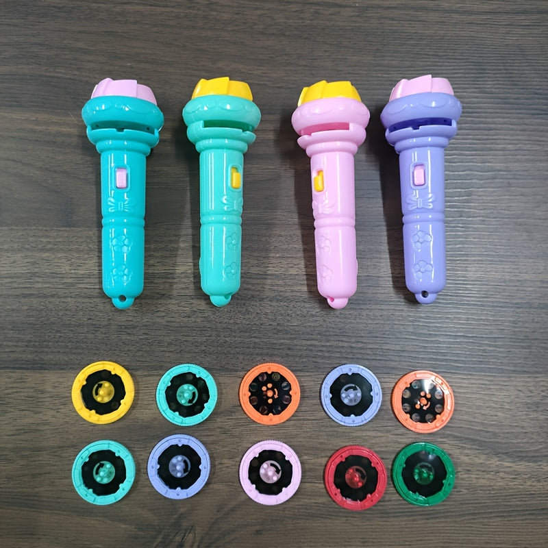 Kids Educational Flashlight Projector with 32 Dinosaur Animal Ocean Fruit and Number Patterns for Bedtime Learning