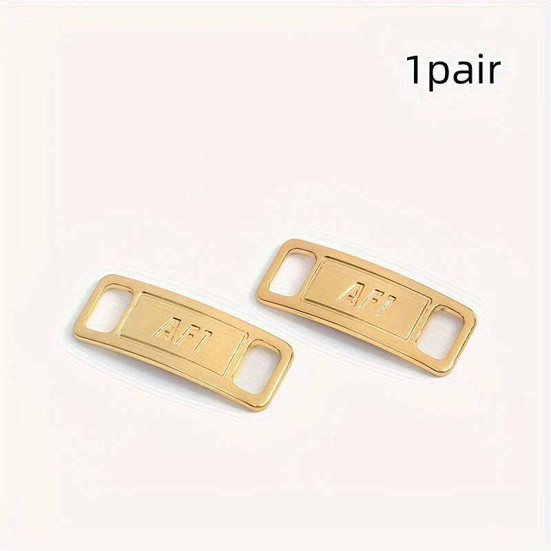 Unisex Gold Shoelace Buckles for Sneakers and Casual Shoes Accessories