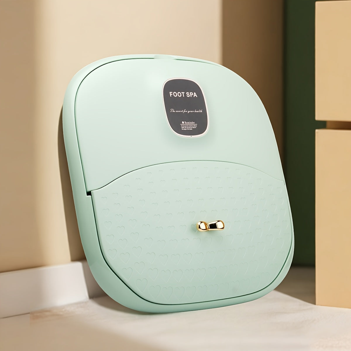 Portable Folding Foot Spa with Massage Heating and Drain 500W Siamese Structure