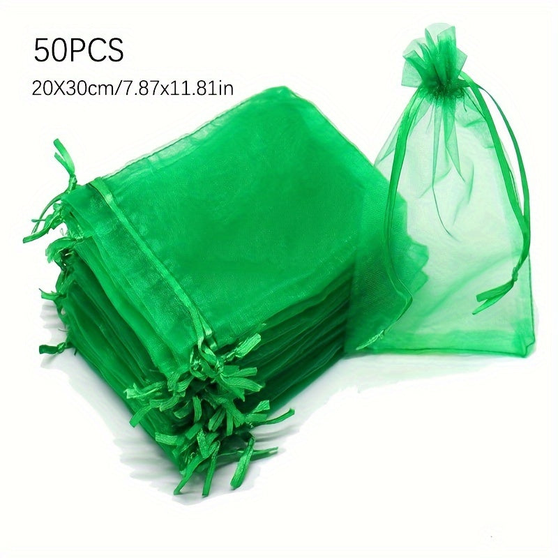 20x30cm Garden Netting Bags for Pest Control Protecting Fruits from Birds and Insects Pack of 50 or 100