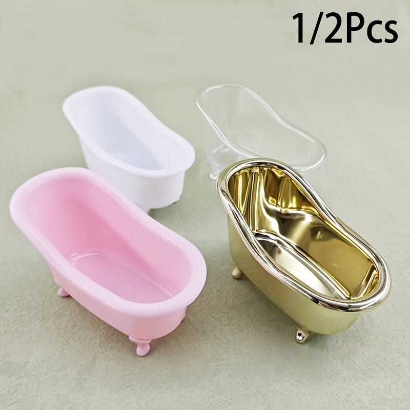 Ko'p funksiyali vannada saqlash qutisi - dush buyumlari, zargarlik buyumlari va makiyajni tartibga solish uchun ajoyib. Shuningdek, u uy hayvonlari uchun hammom yoki mini sovun qutisi sifatida ham ishlatilishi mumkin. Yaratilish uchun ideal uy bezaklari.