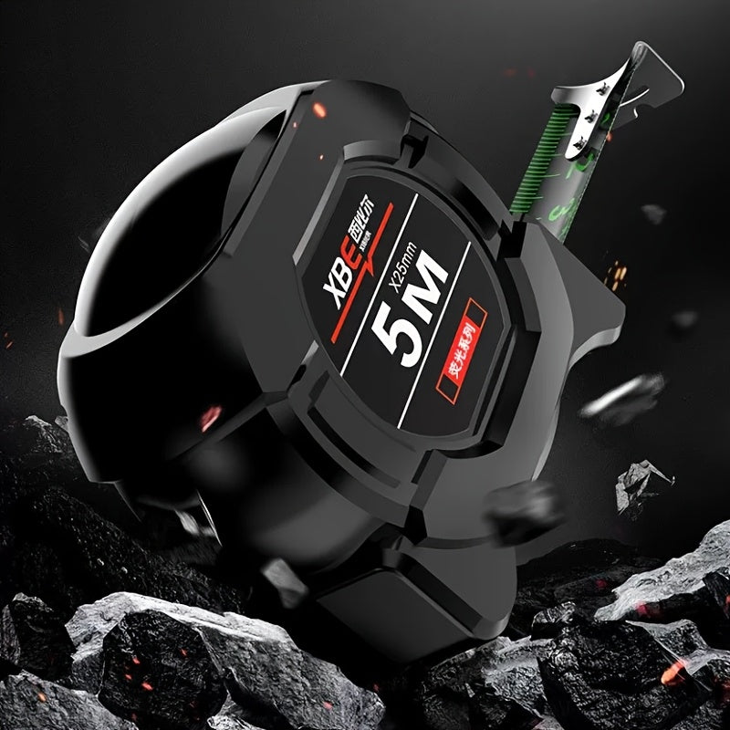 1 шт. Промышленная пластиковая самозапирающаяся флуоресцентная рулетка, доступная в длине 5,0 м / 7,5 м / 10,0 м, изготовленная из прочной углеродной стали, подходит для повседневного использования в офисе или в качестве промышленных ручных инструментов.