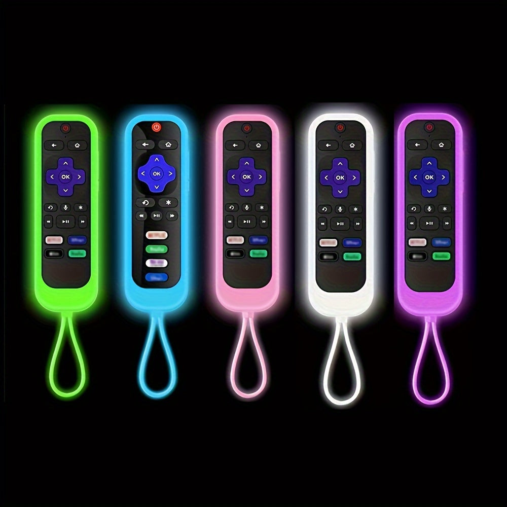 Glow in The Dark Silicone Remote Control Cover for Universal Roku TV Stick Remotes