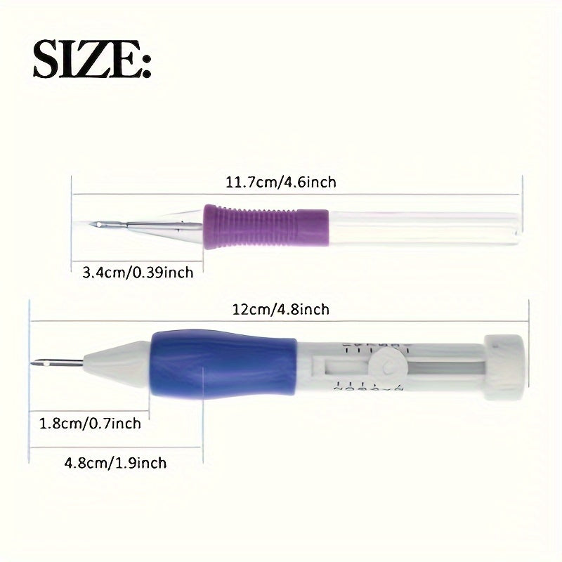 7-Piece Embroidery Punch Needle Set for Hand Weaving and Sewing