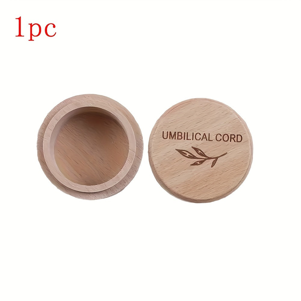 "O'yilgan Yog'och Soch Qutisi - Soch va Tishlarni Saqlash Qutisi, Umblikal Qorinni Saqlash uchun Portativ Xotira Qutisi, 14 yosh va undan katta yoshdagilar uchun mos"