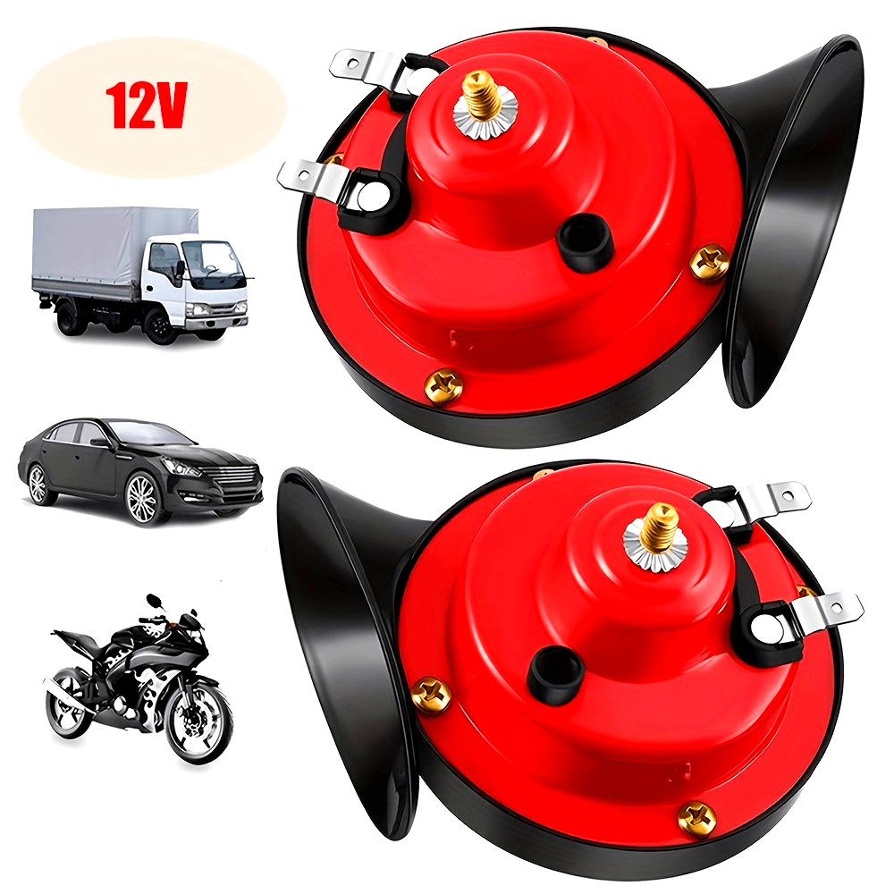 Car Horn 12V Electric Sound Signal for Cars and Motorcycles