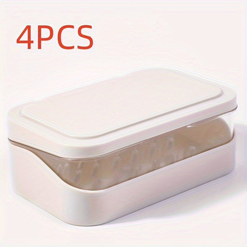 Dispensador de jabón con tapa de doble capa y vertido, para baño, cocina, viajes, fácil de limpiar