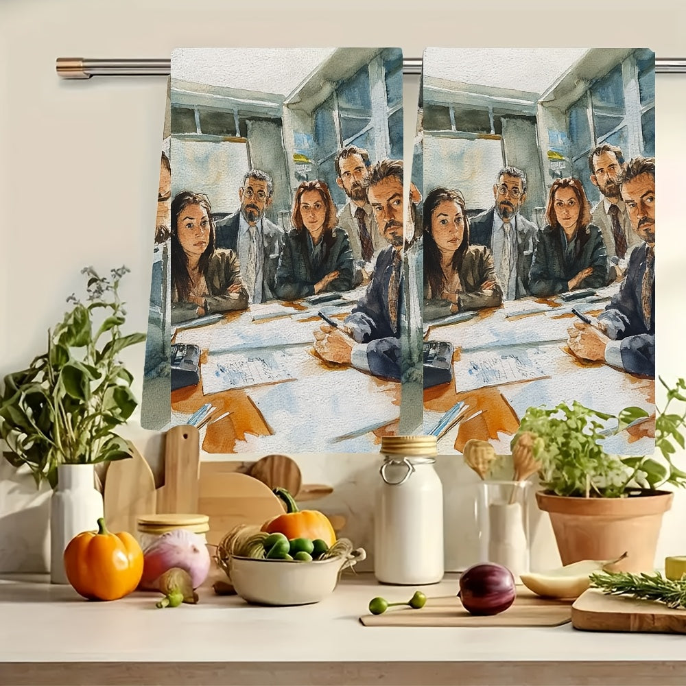 Ultra yumshoq oshxona sochiqlari 40x60cm so‘riladigan suvga chidamli ofis bezaklari