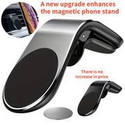 Universal Magnetic Car Phone Holder Foldable Golden PC Rotatable Stand