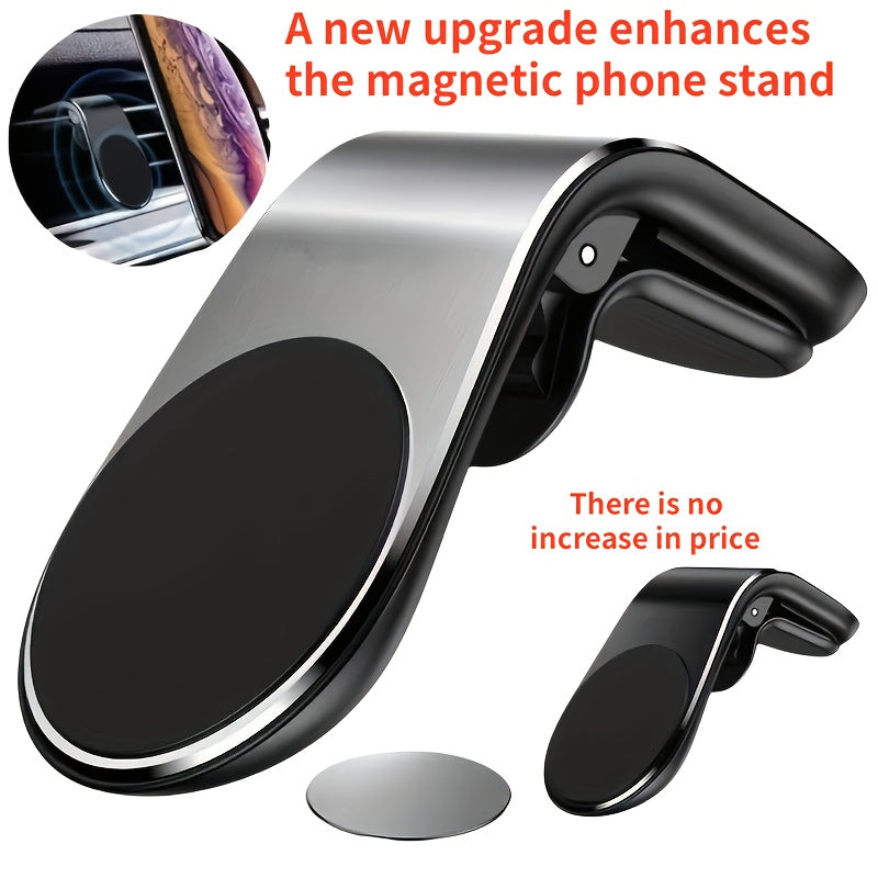 Universal Magnetic Car Phone Holder Foldable Golden PC Rotatable Stand