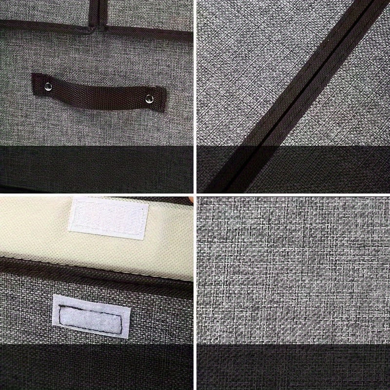 Retro Storage Box with Lid for Organizing Clothes, Toys, and Household Items