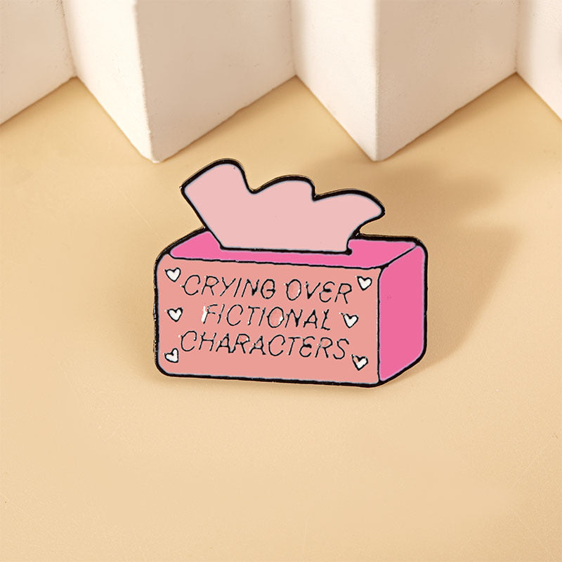 Set of 3 Cartoon Dialogue Box and Heart Brooches Alloy Pins for Clothing Backpacks Hats Gift