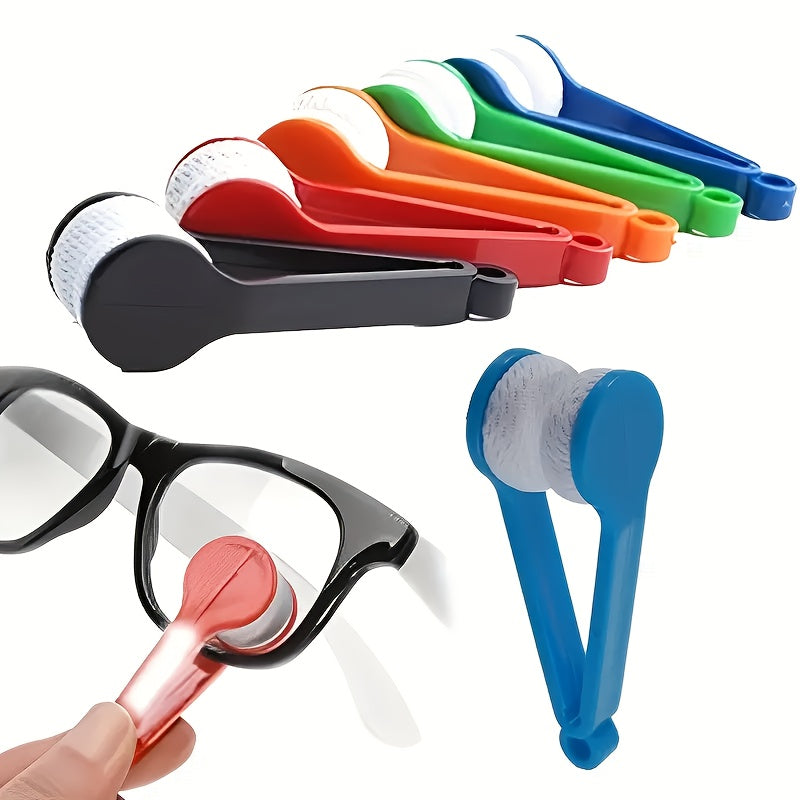 Eyeglasses Cleaning Brush Portable Microfiber Wipe Cleaner Accessories