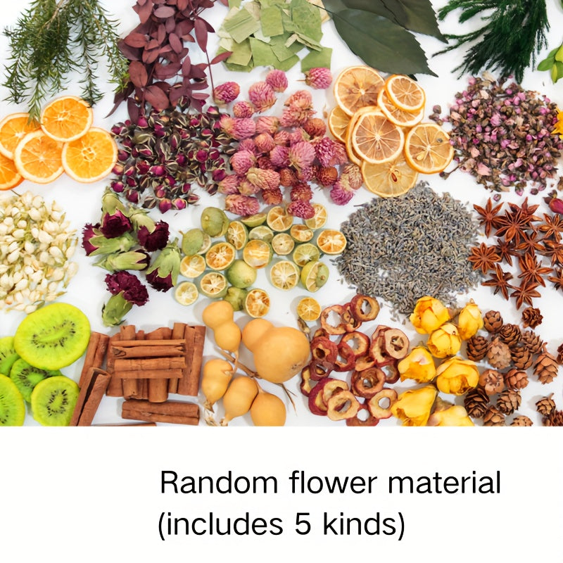 Бохо-Шик Рождественский Набор для Ремесел: Натуральный Растительный Декор для DIY Проектов, Венков и Подарков