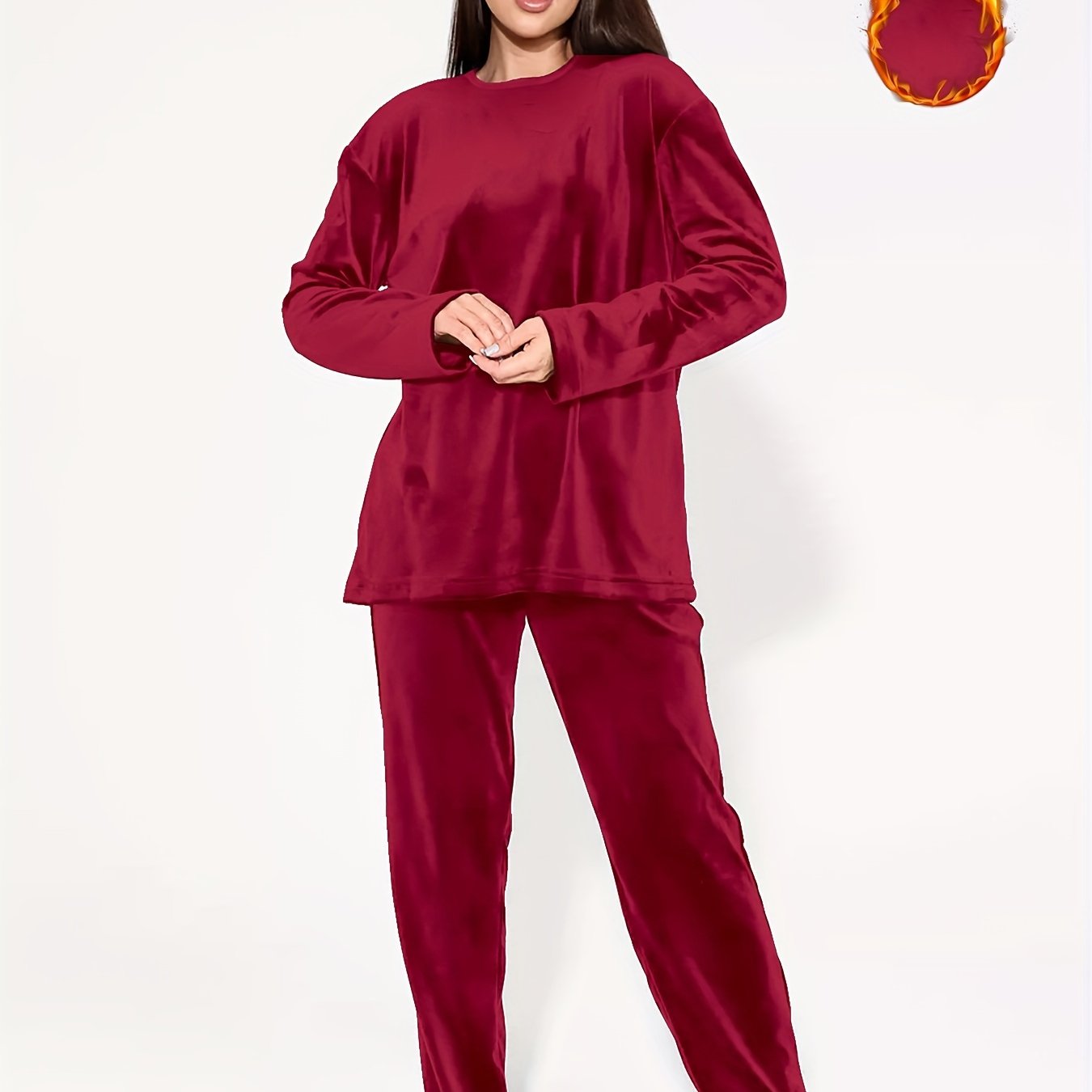 Conjunto de dos piezas de terciopelo para niñas, con pantalones de manga larga, otoño e invierno