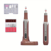 Portable Electric Nail Drill with USB Charging 3-Speed Low Noise Manicure Pedicure Tool