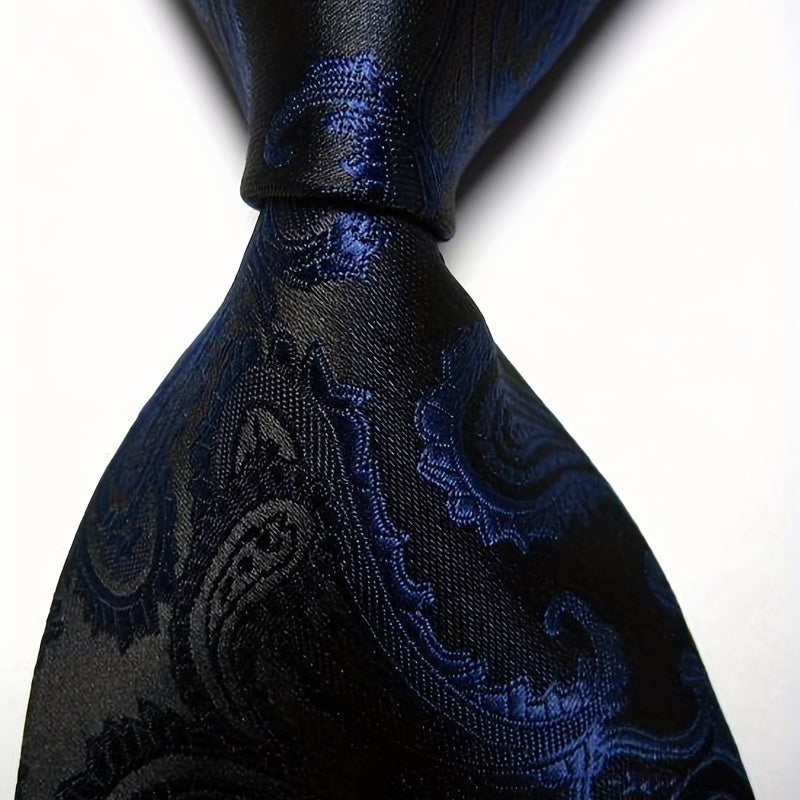 Men's Classic Neckties with Intricate Patterns for Formal and Gifting Occasions