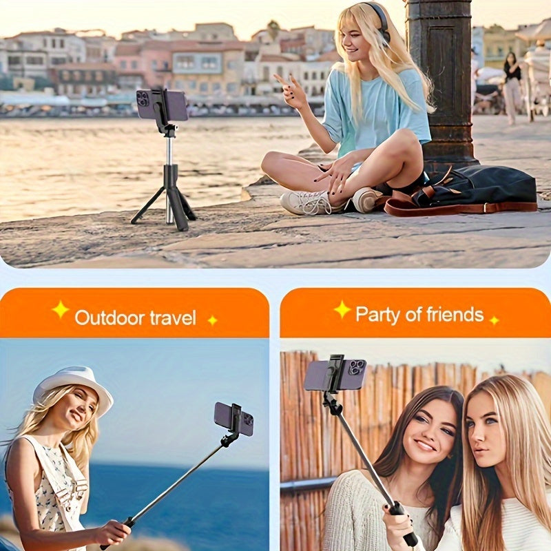 360° burilishli Selfie Stick Tripod va simsiz masofadan boshqarish uchun video va jonli efir