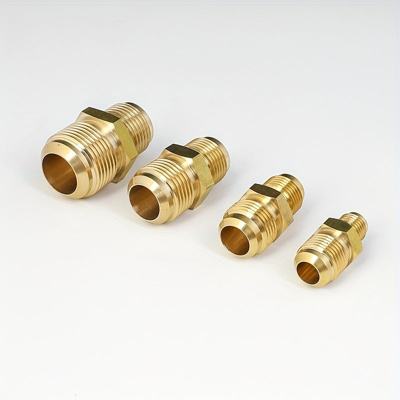 Brass Air Conditioning Copper Tube Adapter Female Male Flare Thread 1/4 3/8 1/2 5/8 3/4 Leak-Proof Joint