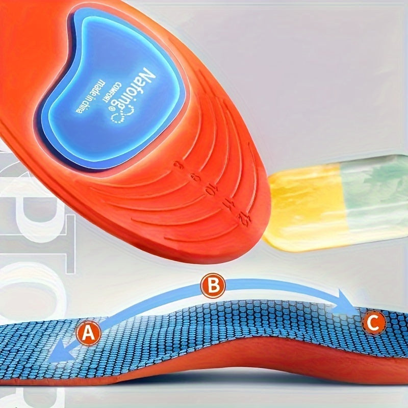 Unisex Shock Absorbing Basketball Insoles Soft Support for Casual Sneakers