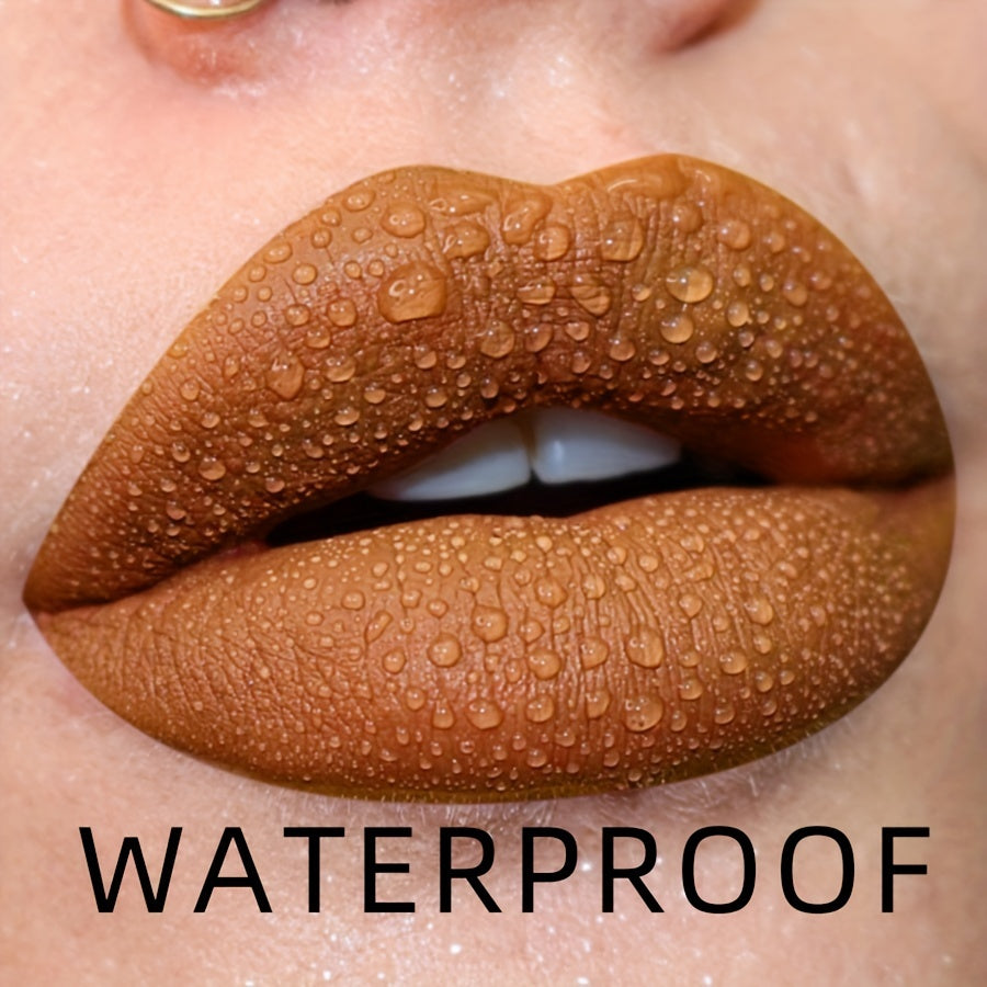 Tinte de labios mate a prueba de agua para mujer, de larga duración, en varios colores