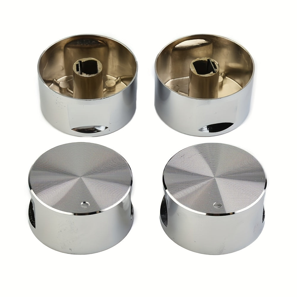 Zinc Alloy Round Kitchen Knob Gas Stove Handle with Metal Finish and Top Protectors