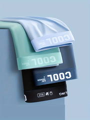 Men's Ultra-Thin Breathable Boxer Shorts 4-Pack Polyester Lycra Stretch Casual