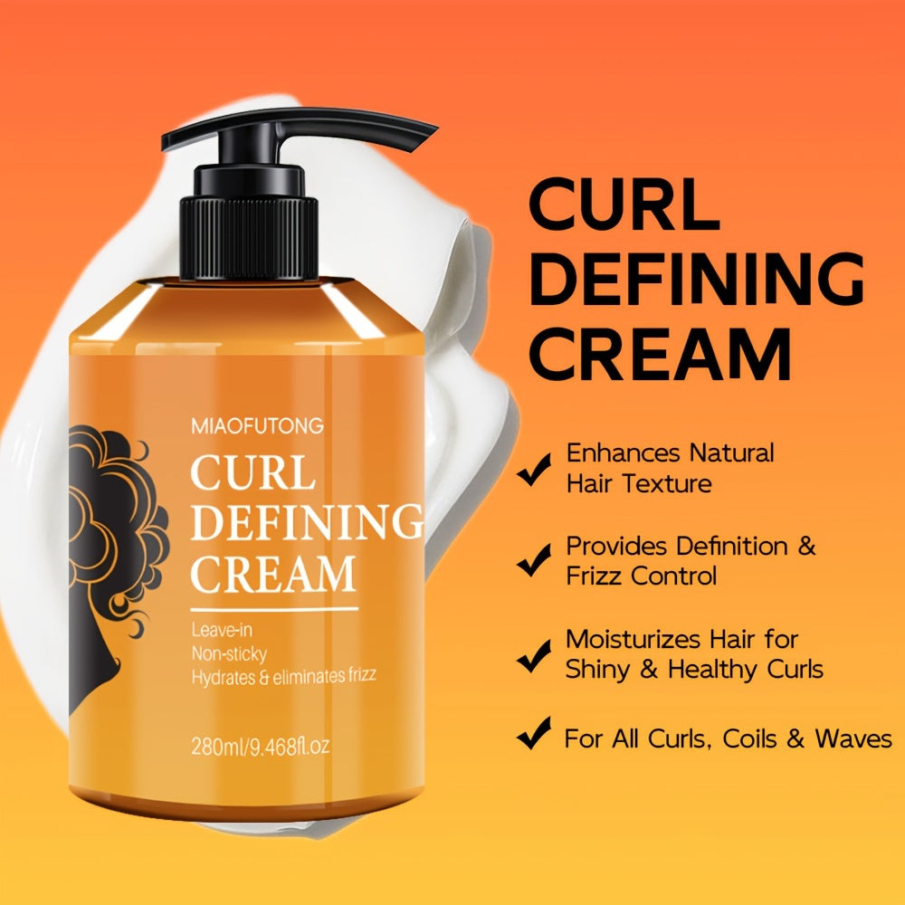 Amerika Curl Styling Cream, Kutilgan Sochlar Uchun Marokash Argan Yog'i Bilan, Uzoq Muddatli Usul