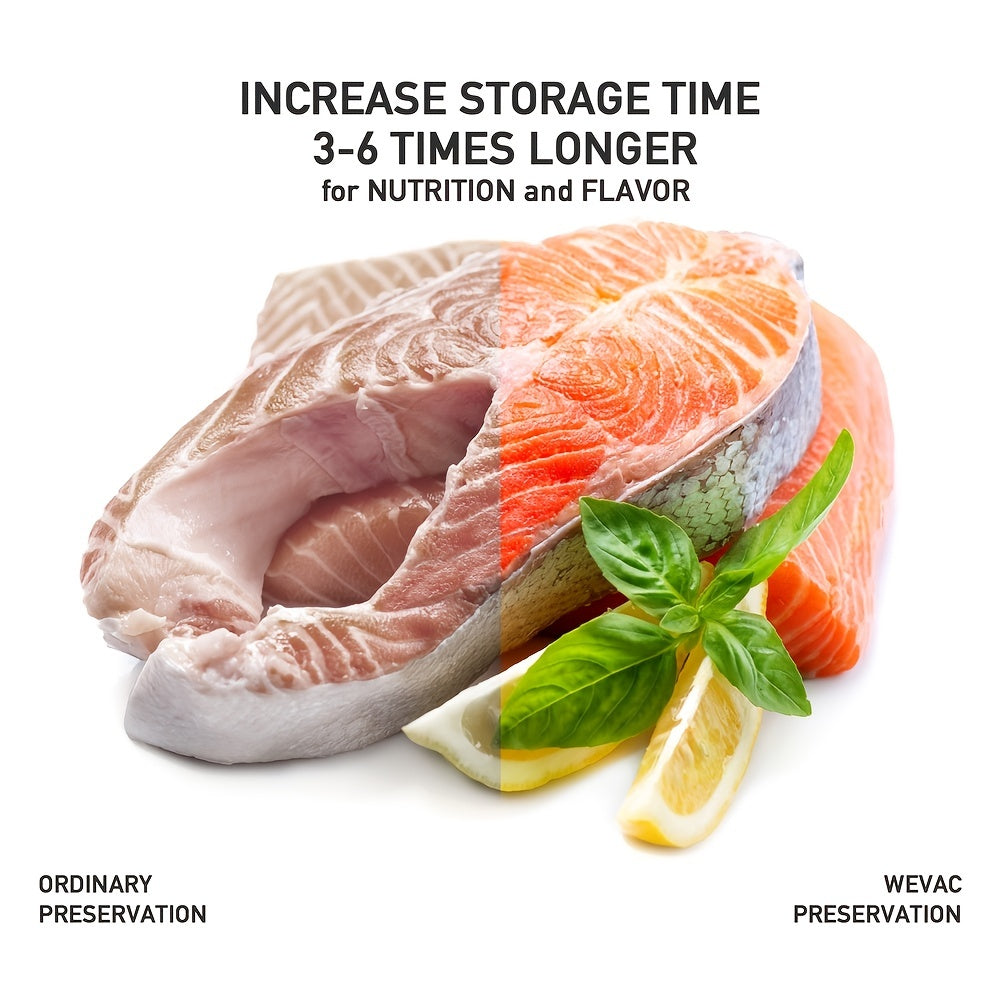 Eng sifatli vakuum muhrlangan sumkalar - 1 rolik oziq-ovqatni saqlash uchun, go'sht va steak saqlash uchun ideal, sous vide uchun tayyor, har bir oshxona uchun zarur