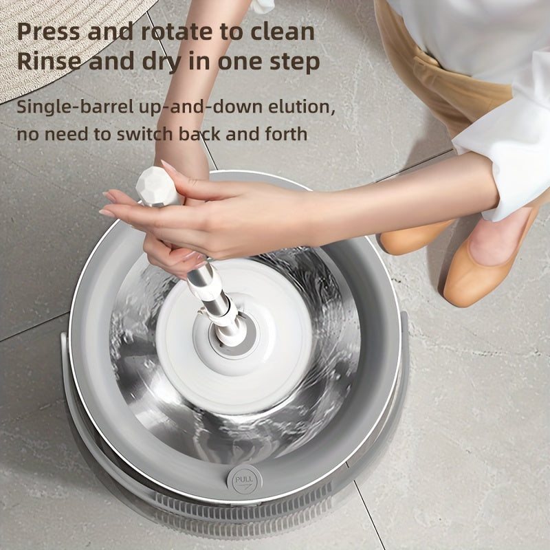 2024 Mop Bucket Set with Adjustable Rotating Design for Kitchen Bathroom Living Room