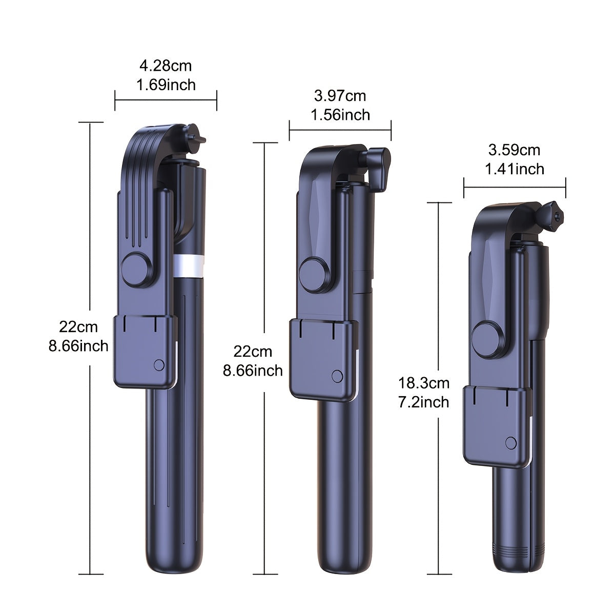 Универсальная камера с селфи-палкой и штативом для путешествий, прямых трансляций и видеозаписи.