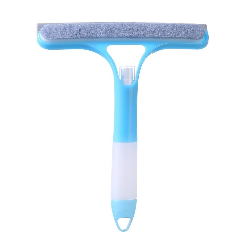 Multi-Functional Glass Cleaning Tool with Sprinkler and Mirror Scraper