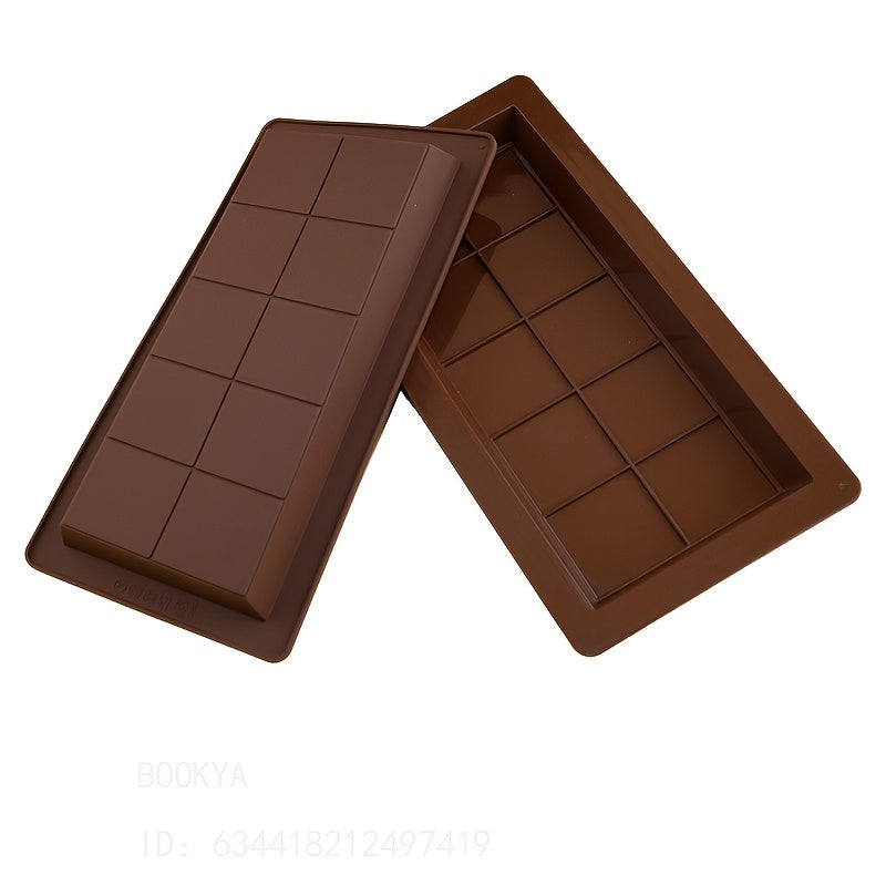 Silicone Candy Mold Set for Chocolate Bars with Scraper, 1-3 Pieces, Large Size